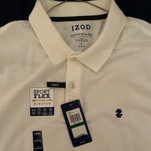 White IZOD polo - Large